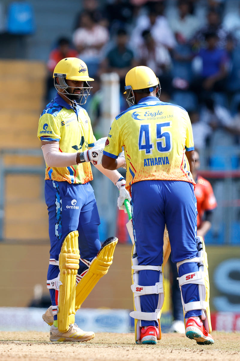 Eagle Thane Strikers in action – MPL 2025 T20 Match at Wankhede Stadium