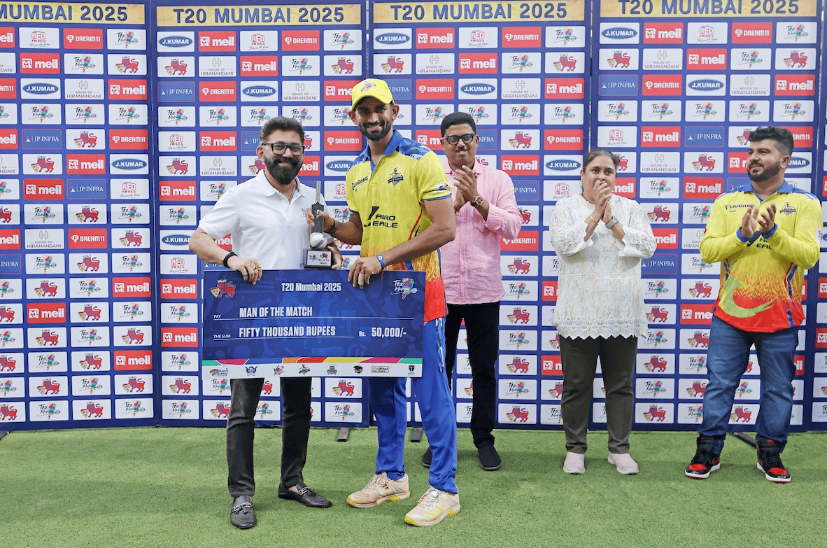 Eagle Thane Strikers in action – MPL 2025 T20 Match at Wankhede Stadium
